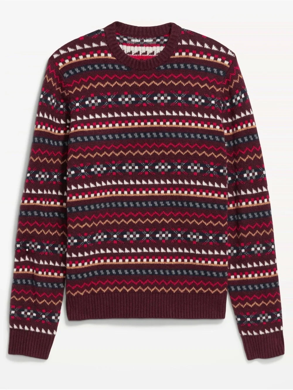 NWT old navy gender neutral multi color Crew-Neck Sweater men’s l, women’s xl